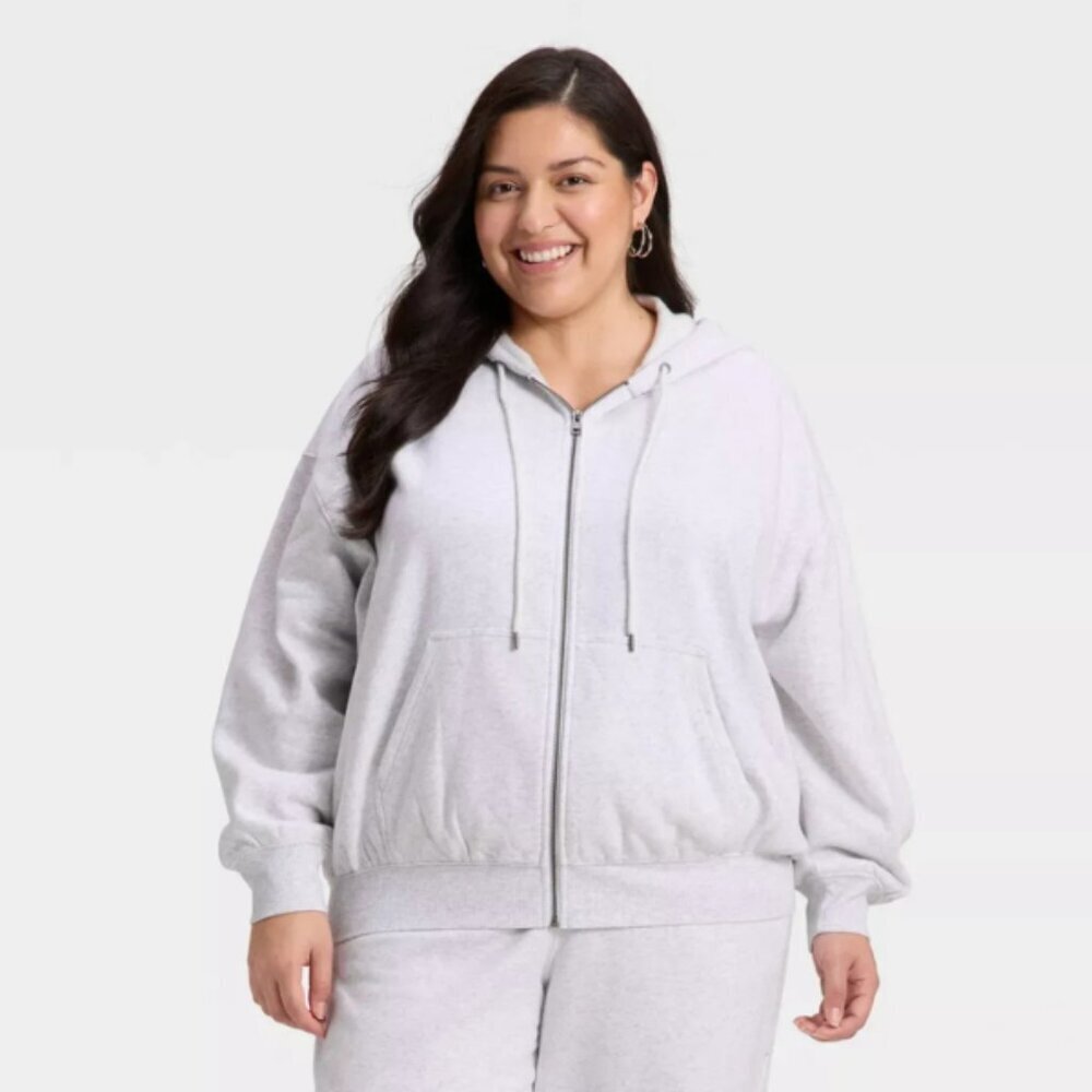 Unisex Universal Thread Zip Up Hoodie Jacket Cotton Full Zipper Hooded Size 4X - Picture 2 of 3